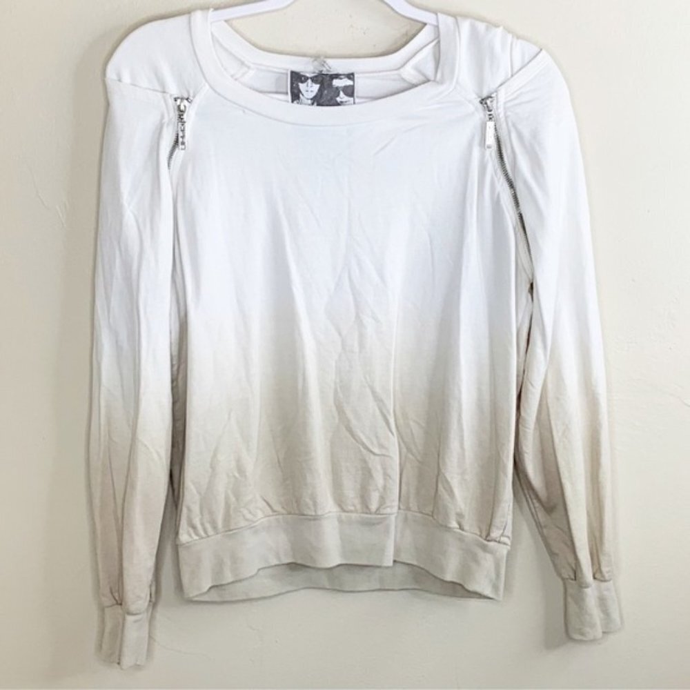 Young Fabulous & Broke Ombre Zipper Sweatshirt